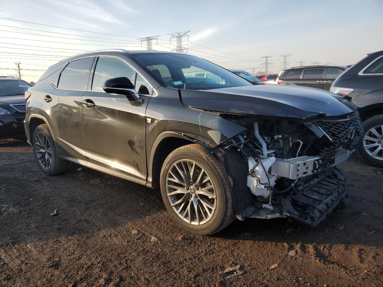 2022 Lexus RX VIN 2T2SZMDA5NC367154 Copart auction photo, front end damage thumbnail 4