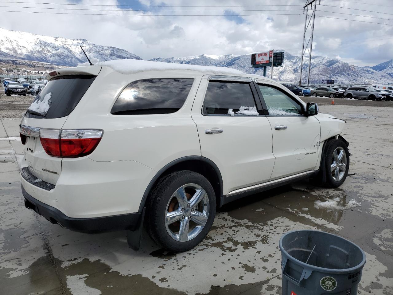 2012 Dodge Durango VIN 1C4SDJET2CC192580 Copart auction photo, side / front end damage thumbnail 3