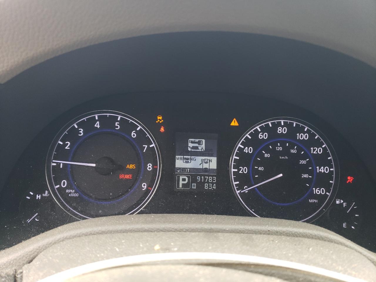 2013 Infiniti G VIN JN1CV6AR1DM358661 Copart auction photo, front end / minor dent/scratches damage thumbnail 9