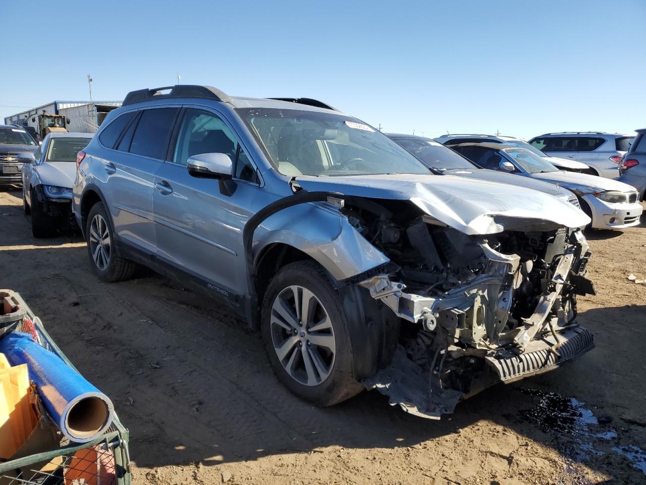 2018 Subaru Outback VIN 4S4BSENC5J3220037 Copart auction photo, front end damage thumbnail 4