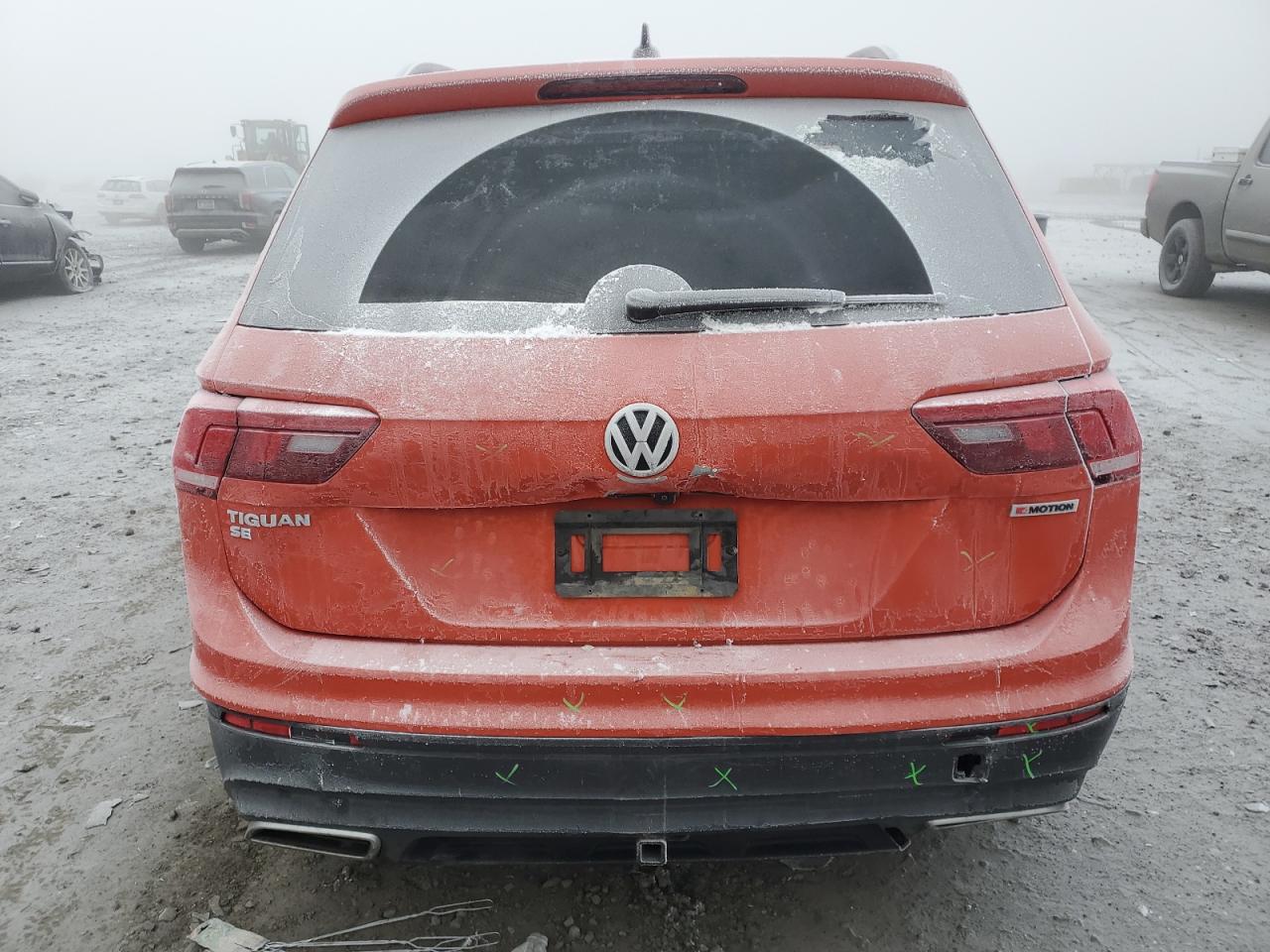 2019 Volkswagen Tiguan VIN 3VV2B7AX5KM121826 Copart auction photo, rear end damage thumbnail 6