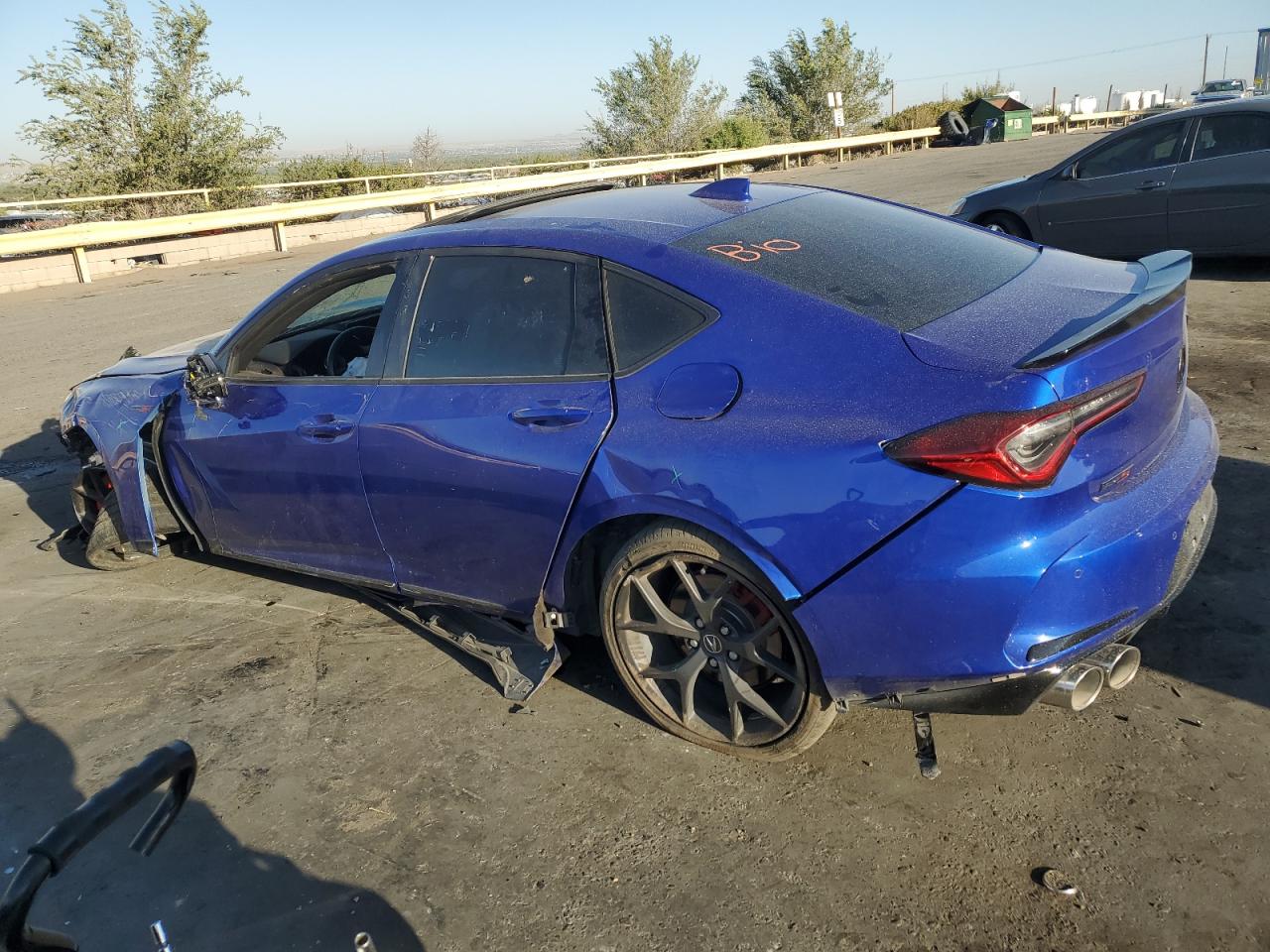 2022 Acura TLX VIN 19UUB7F93NA002273 Copart auction photo, front end damage thumbnail 2