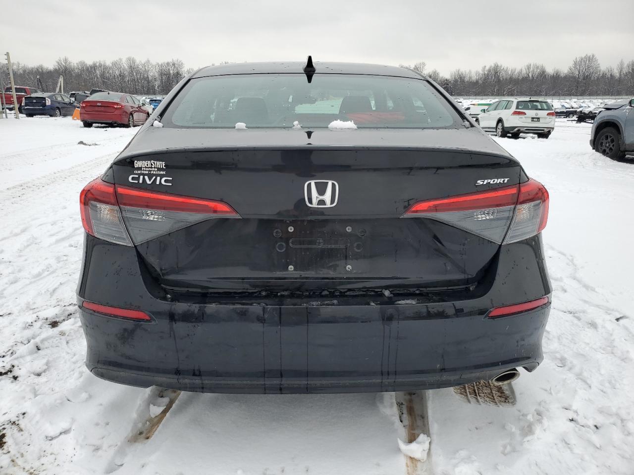 2022 Honda Civic VIN 2HGFE2F57NH554795 Copart auction photo, side damage thumbnail 6