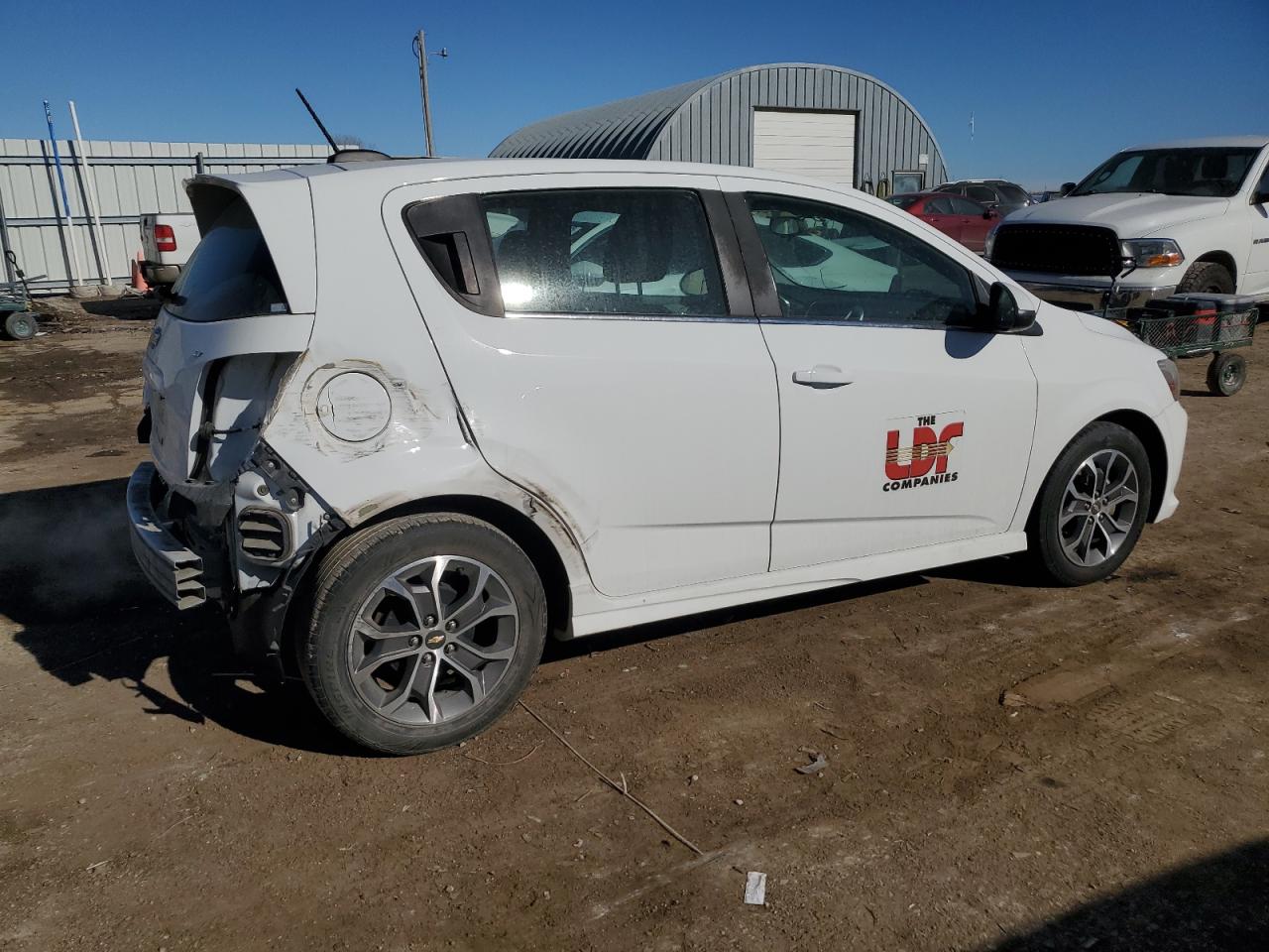 2017 Chevrolet Sonic VIN 1G1JD6SH8H4145766 Copart auction photo, rear end damage thumbnail 3