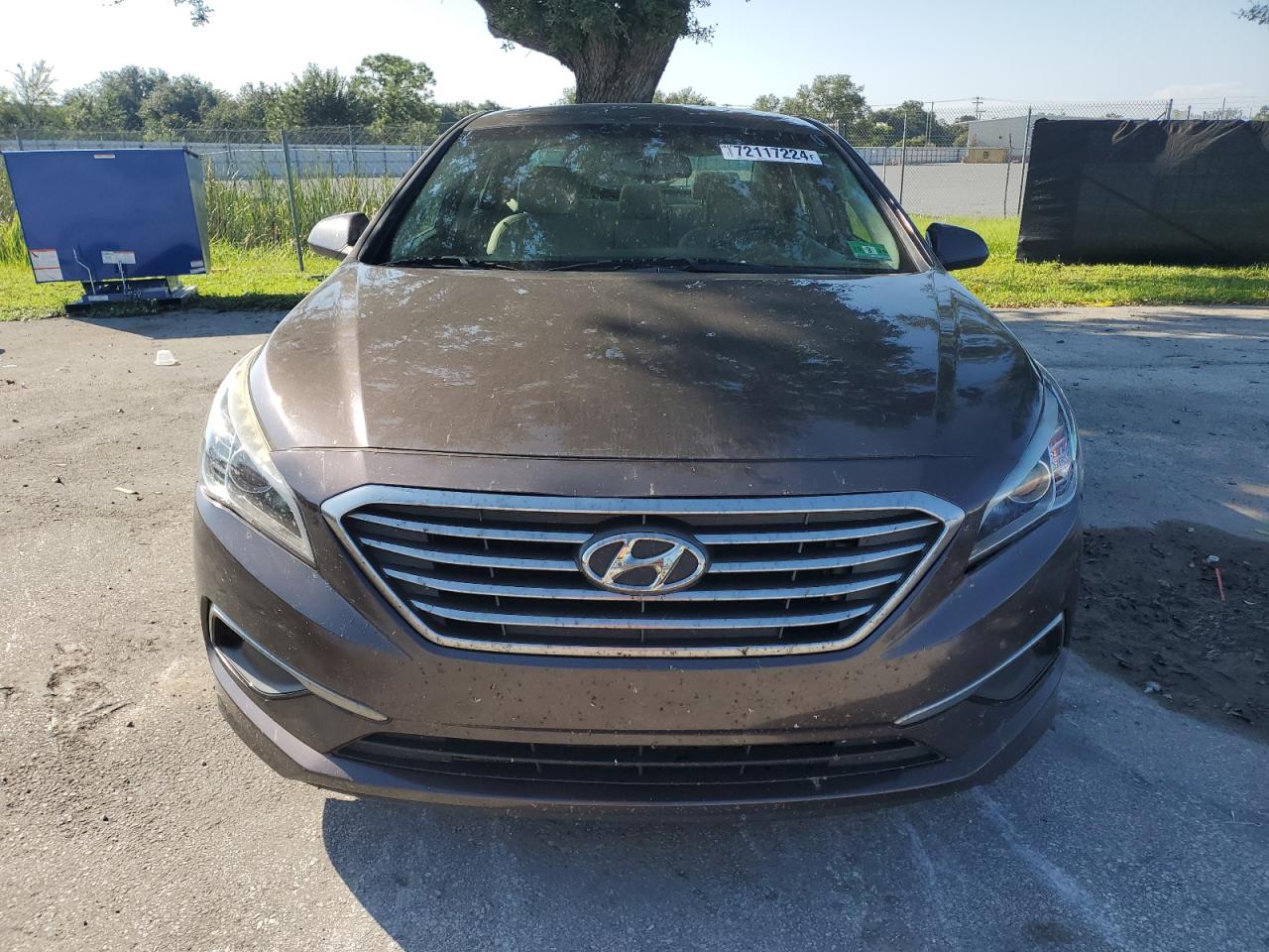 2016 Hyundai Sonata VIN 5NPE24AF6GH387709 Copart auction photo, side / rear end damage thumbnail 5
