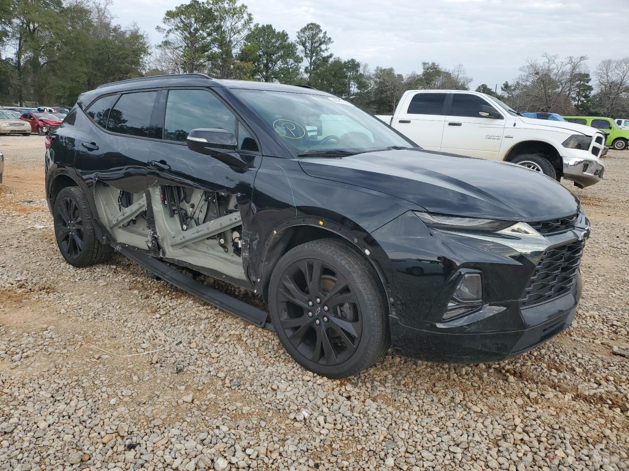 2019 Chevrolet Blazer VIN 3GNKBERSXKS669545 Copart auction photo, rear end / side damage thumbnail 4