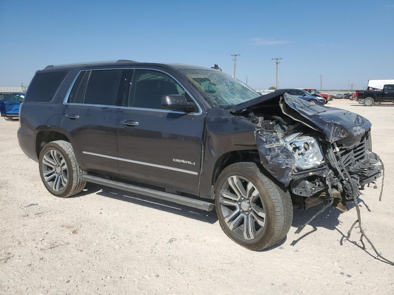2018 GMC Yukon VIN 1GKS1CKJ7JR146796 Copart auction photo, front end damage thumbnail 4