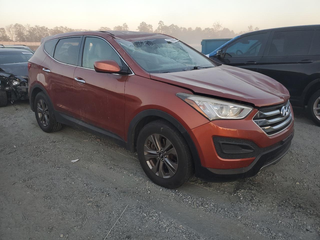 2015 Hyundai Santa Fe VIN 5XYZT3LB5FG253945 Copart auction photo, top/roof / front end damage thumbnail 4