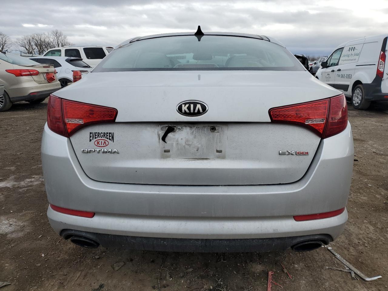 2013 KIA Optima VIN 5XXGN4A72DG183182 Copart auction photo, front end damage thumbnail 6