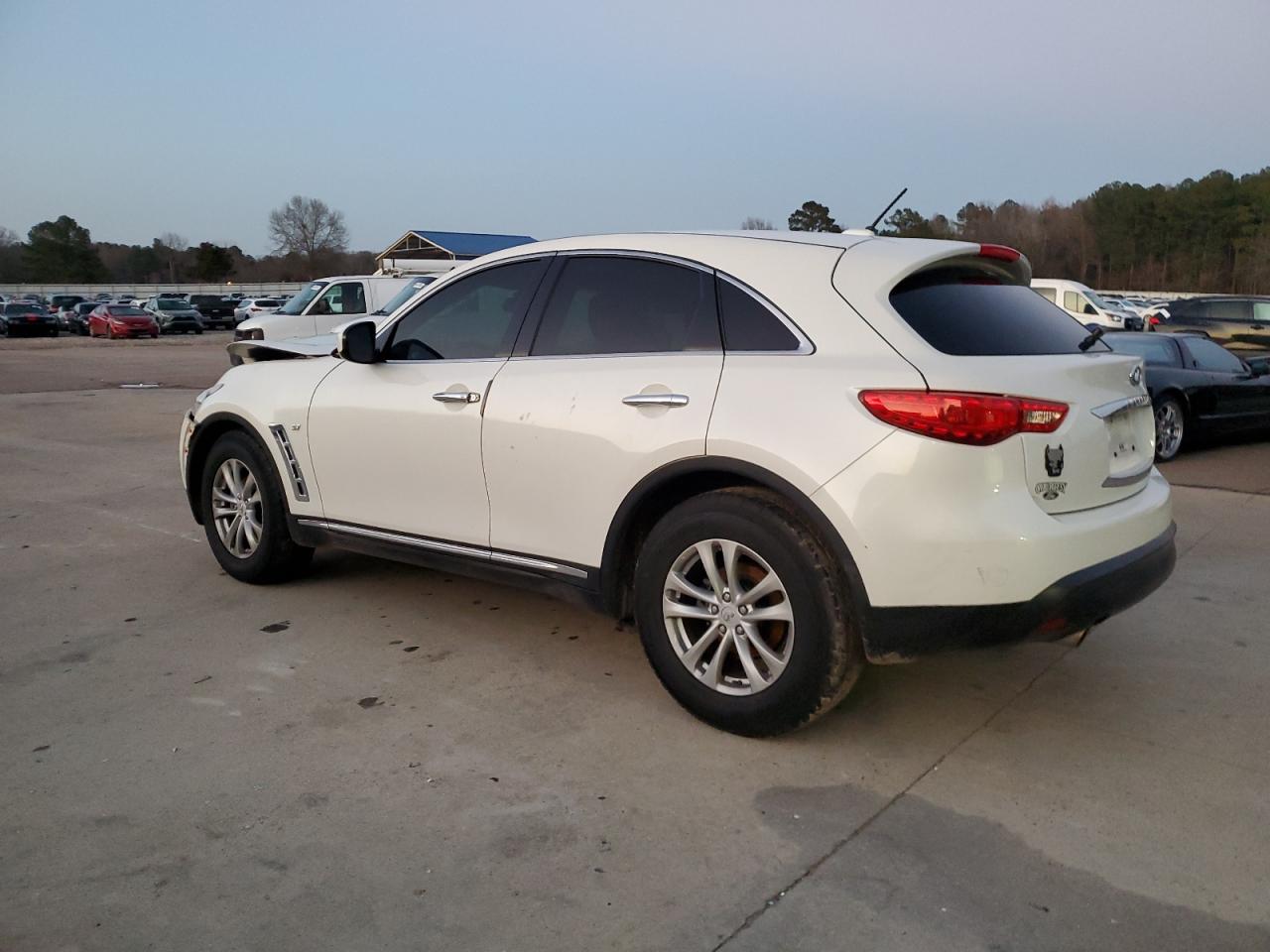 2017 Infiniti QX70 VIN JN8CS1MU8HM142230 Copart auction photo, front end damage thumbnail 2