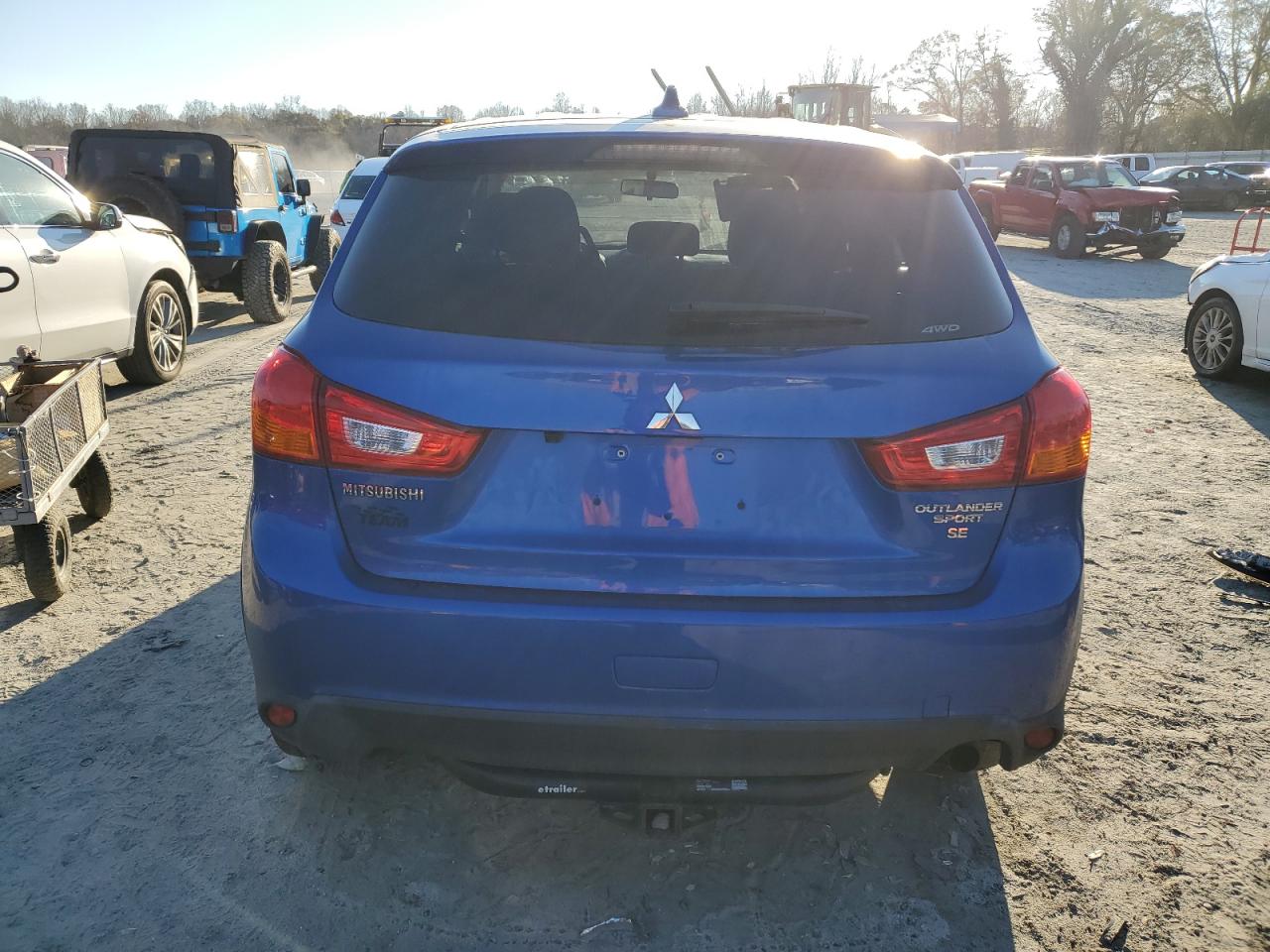 2017 Mitsubishi Outlander VIN JA4AR3AW0HZ023410 Copart auction photo, front end / side damage thumbnail 6