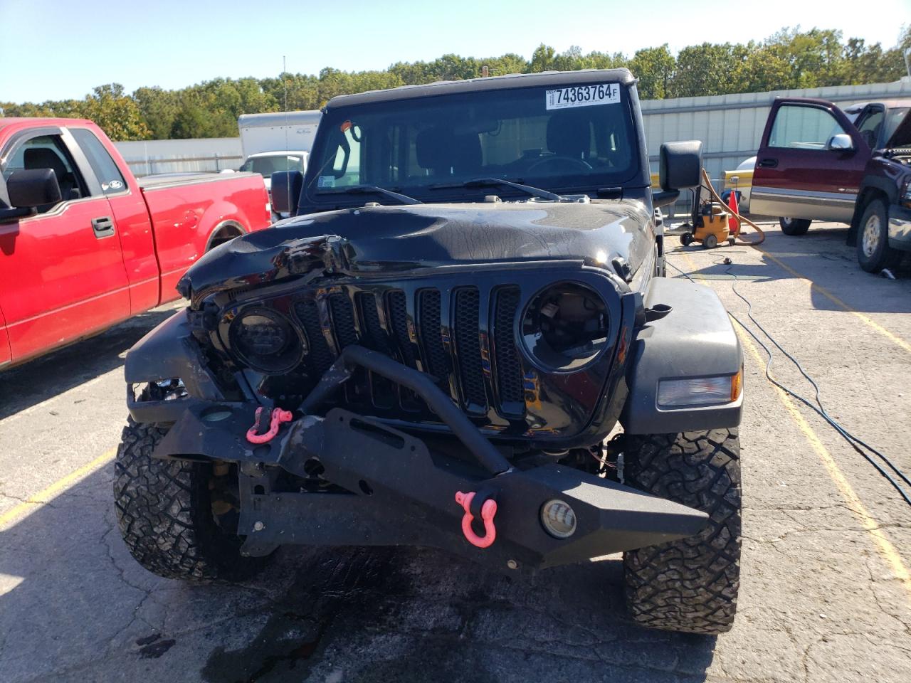 2020 Jeep Wrangler VIN 1C4HJXDN4LW154128 Copart auction photo, front end damage thumbnail 5
