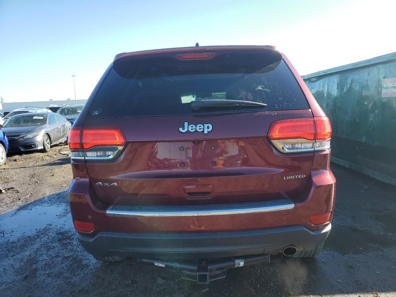 2017 Jeep Grand Cherokee VIN 1C4RJFBG1HC658194 Copart auction photo, hail damage thumbnail 6