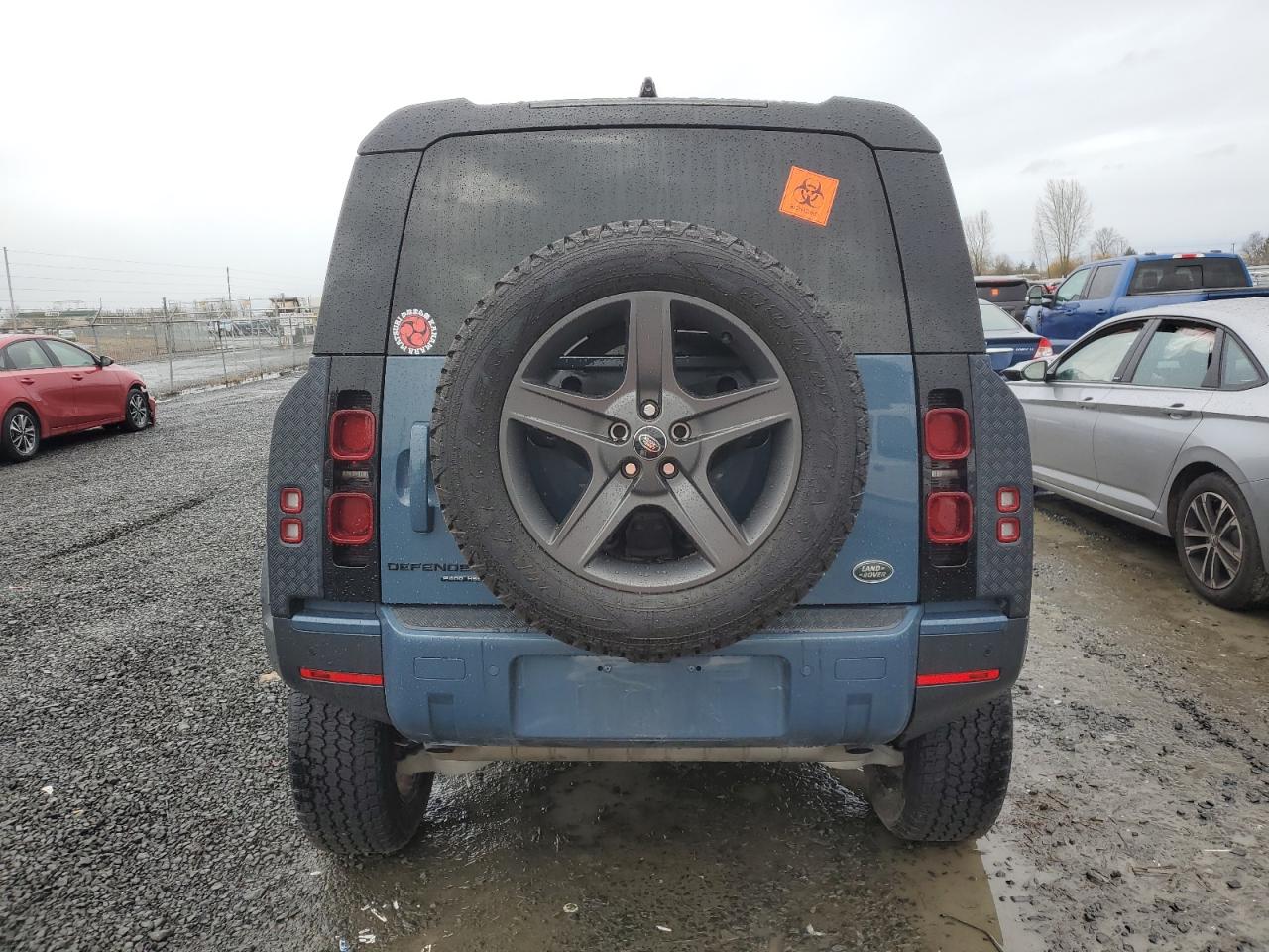 2020 Land Rover Defender VIN SALE9EEU9L2014386 Copart auction photo, all over damage thumbnail 6