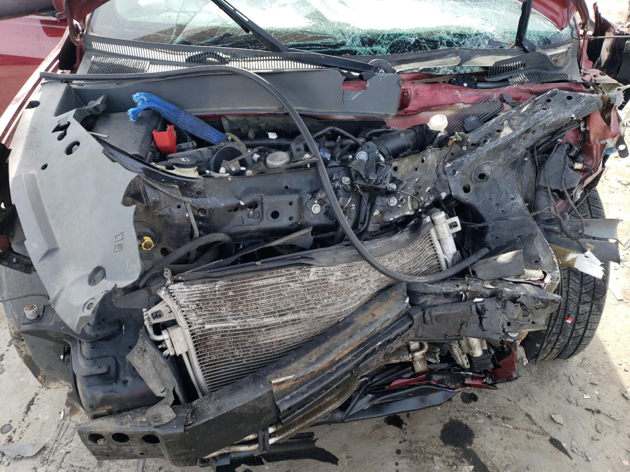 2015 GMC Acadia VIN 1GKKRPKD9FJ299115 Copart auction photo, all over / burn damage thumbnail 13