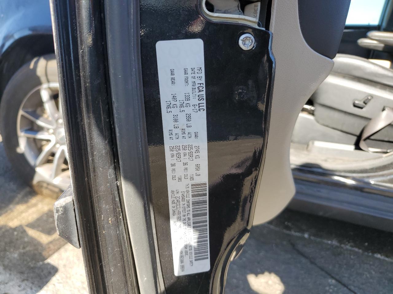 2017 Dodge Caravan VIN 2C4RDGCG1HR818691 Copart auction photo, front end damage thumbnail 15