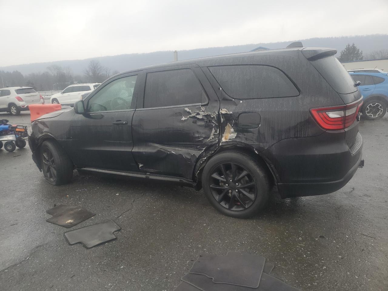 2018 Dodge Durango VIN 1C4RDJAG4JC317454 Copart auction photo, side / front end damage thumbnail 2
