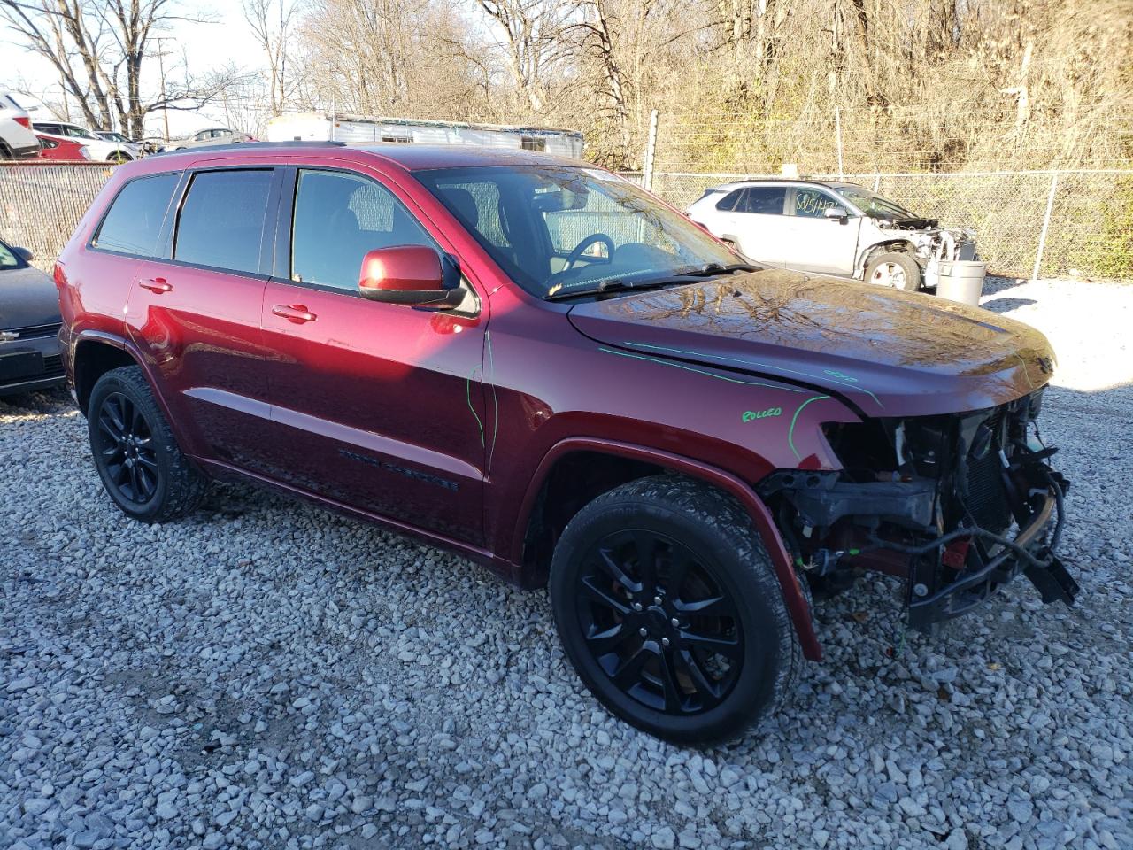 2017 Jeep Grand Cherokee VIN 1C4RJFAG7HC873497 Copart auction photo, front end damage thumbnail 4