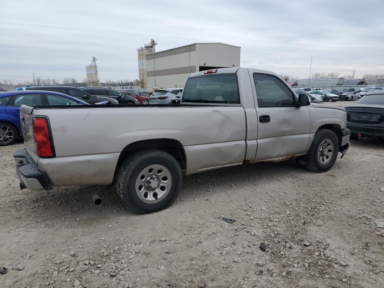 2004 Chevrolet Silverado VIN 1GCEC14T54Z304434 Copart auction photo, side damage thumbnail 3