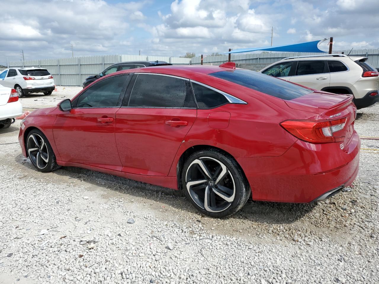 2020 Honda Accord VIN 1HGCV1F30LA097335 Copart auction photo, rear end damage thumbnail 2
