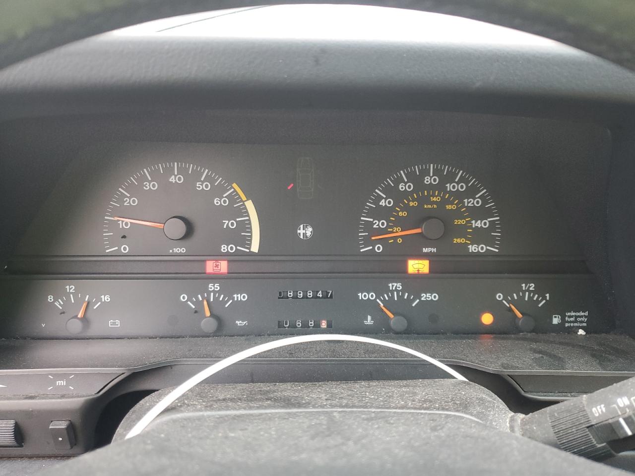 1991 Alfa Romeo 164 VIN ZAREA43L5M6171139 Copart auction photo, rear end / minor dent/scratches damage thumbnail 9