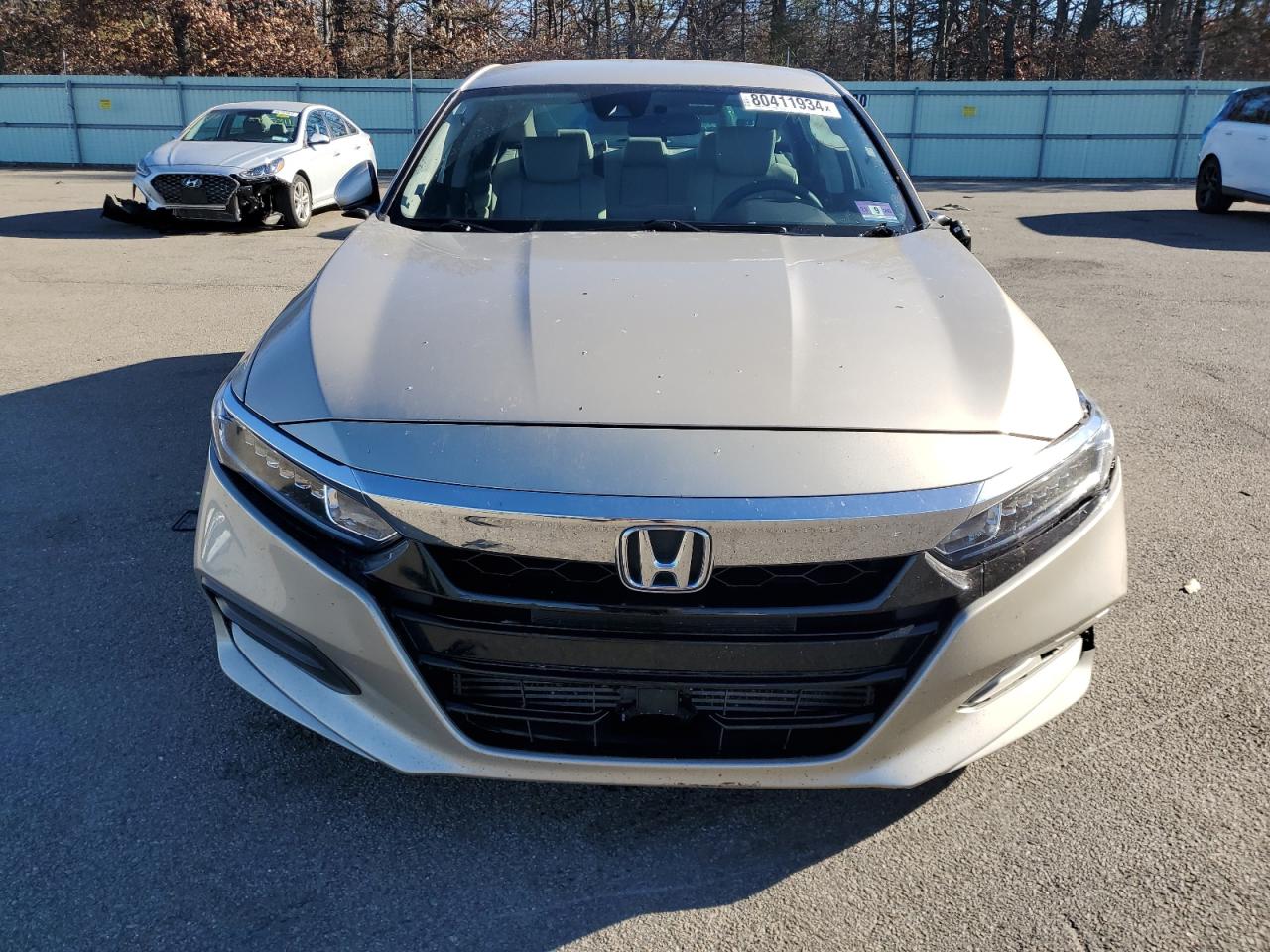 2019 Honda Accord VIN 1HGCV1F12KA028482 Copart auction photo, front end / side damage thumbnail 5