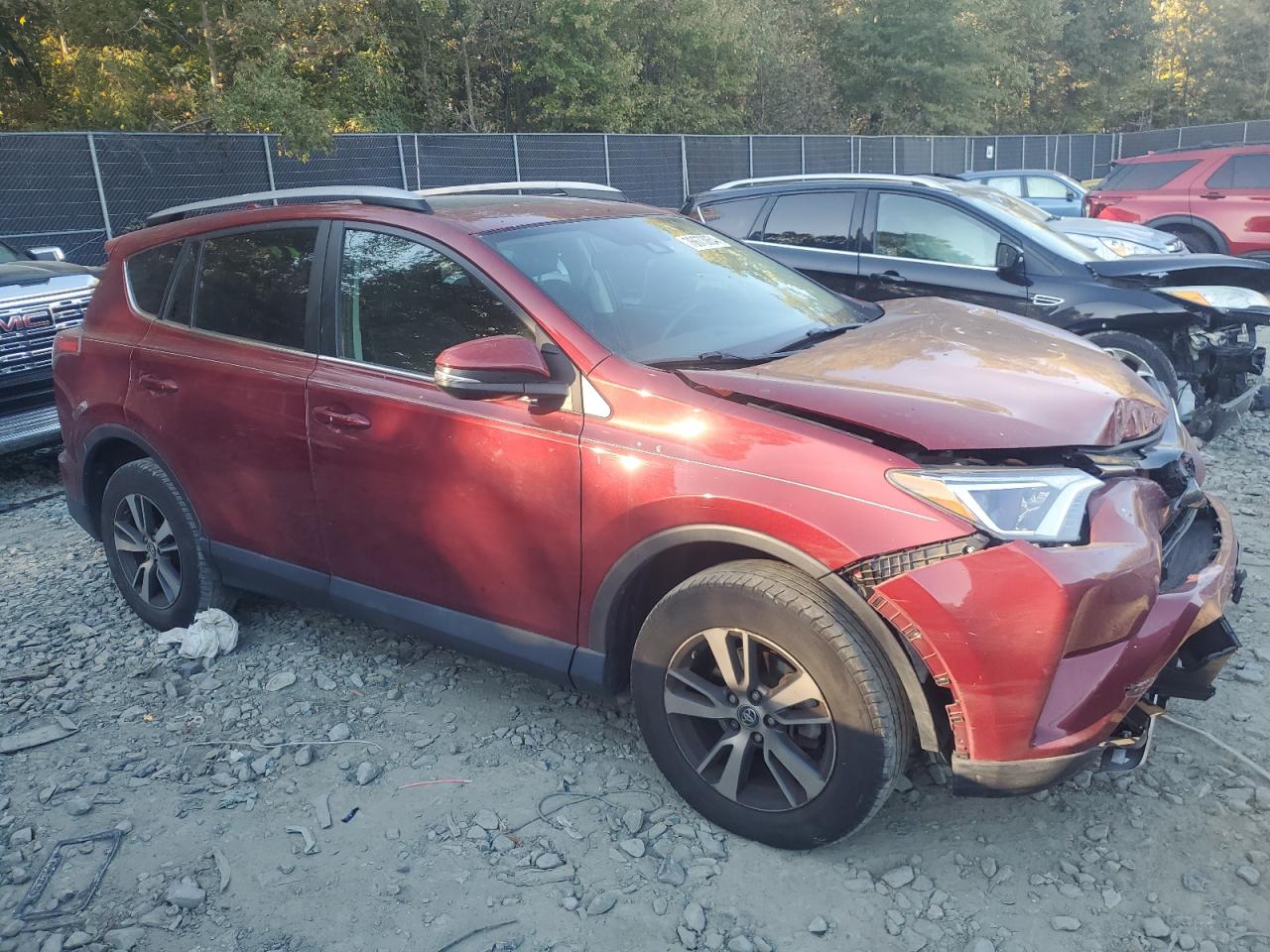2018 Toyota RAV 4 VIN 2T3RFREV3JW852614 Copart auction photo, front end damage thumbnail 4
