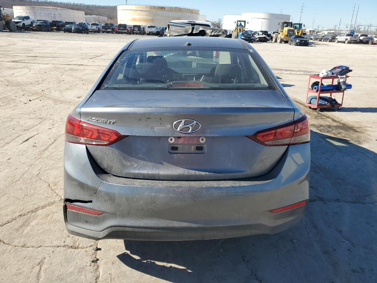 2019 Hyundai Accent VIN 3KPC24A32KE076580 Copart auction photo, all over damage thumbnail 6