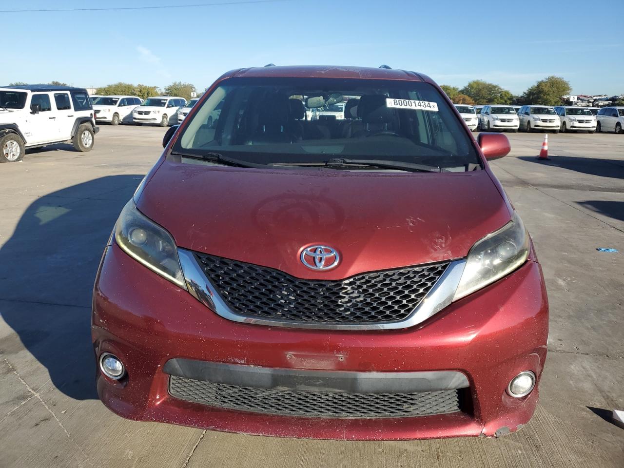 2015 Toyota Sienna VIN 5TDXK3DC9FS686530 Copart auction photo, rear end damage thumbnail 5
