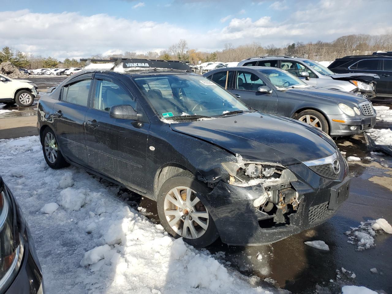 2008 Mazda 3 VIN JM1BK32G381789779 Copart auction photo, front end damage thumbnail 4