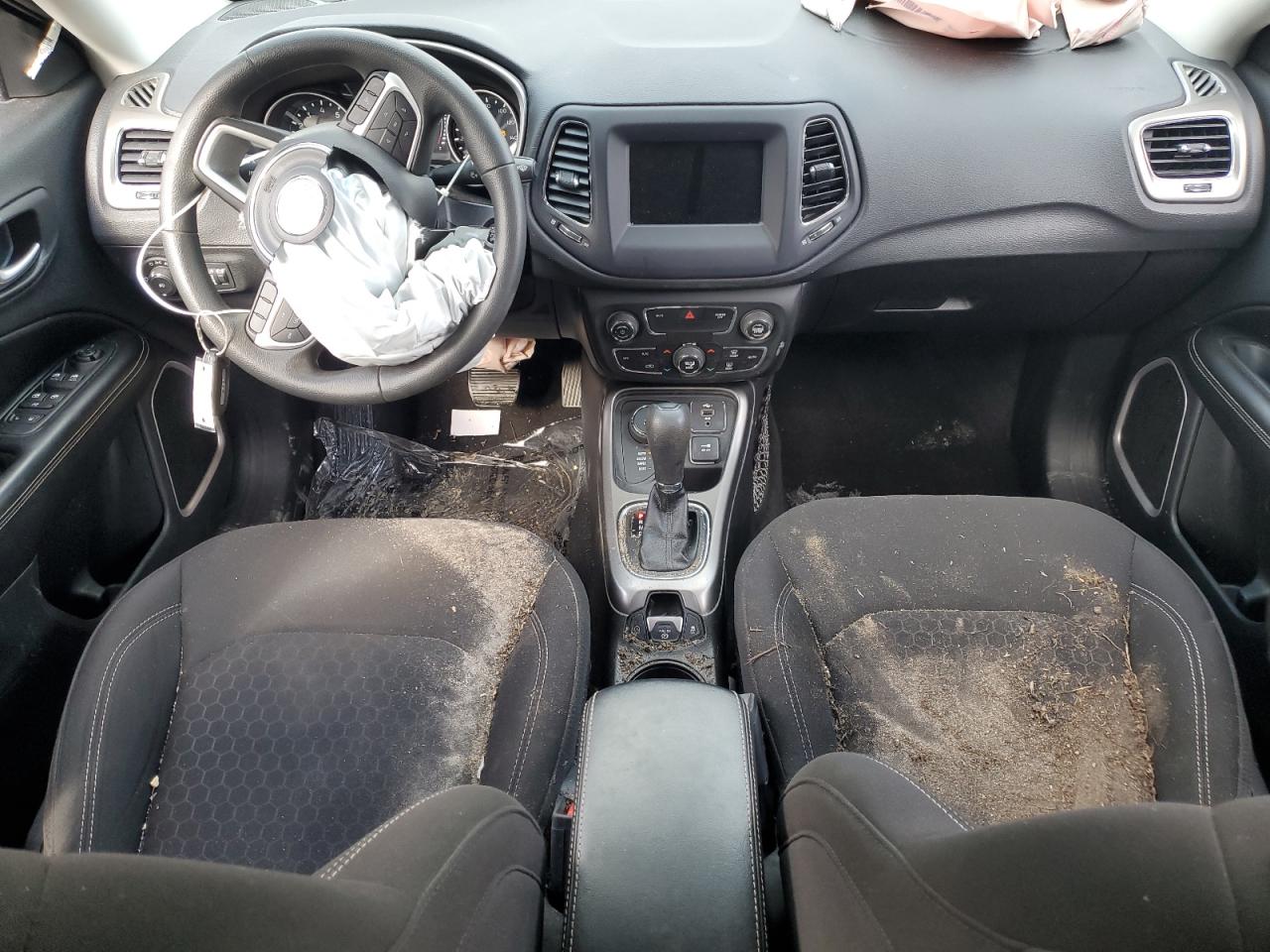 2021 Jeep Compass VIN 3C4NJDAB2MT596621 Copart auction photo, front end / undercarriage damage thumbnail 8