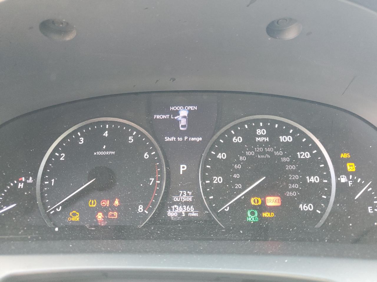 2013 Lexus LS VIN JTHCL5EF1D5017377 Copart auction photo, front end / rear end damage thumbnail 9