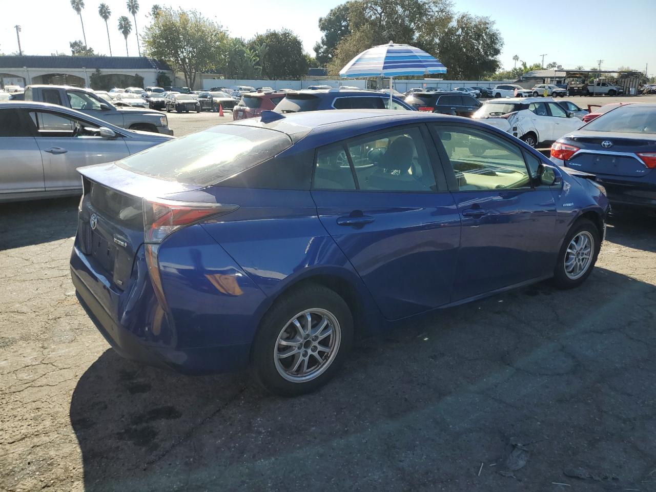 2016 Toyota Prius VIN JTDKARFU5G3519591 Copart auction photo, front end damage thumbnail 3