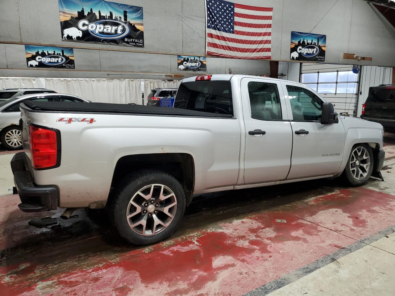 2015 Chevrolet Silverado VIN 1GCVKPEC7FZ247340 Copart auction photo, all over damage thumbnail 3