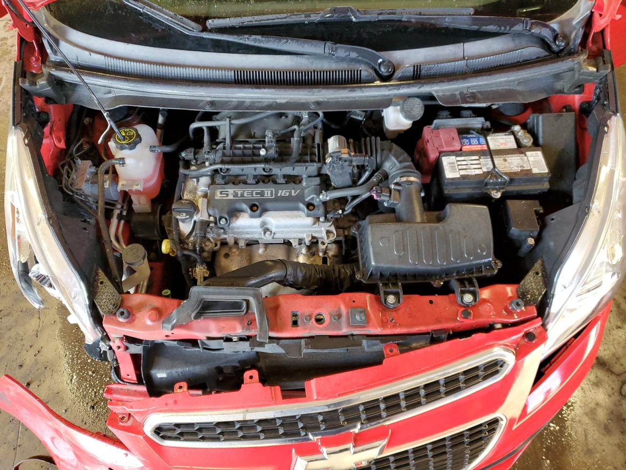 2013 Chevrolet Spark VIN KL8CF6S94DC618171 Copart auction photo, front end damage thumbnail 11
