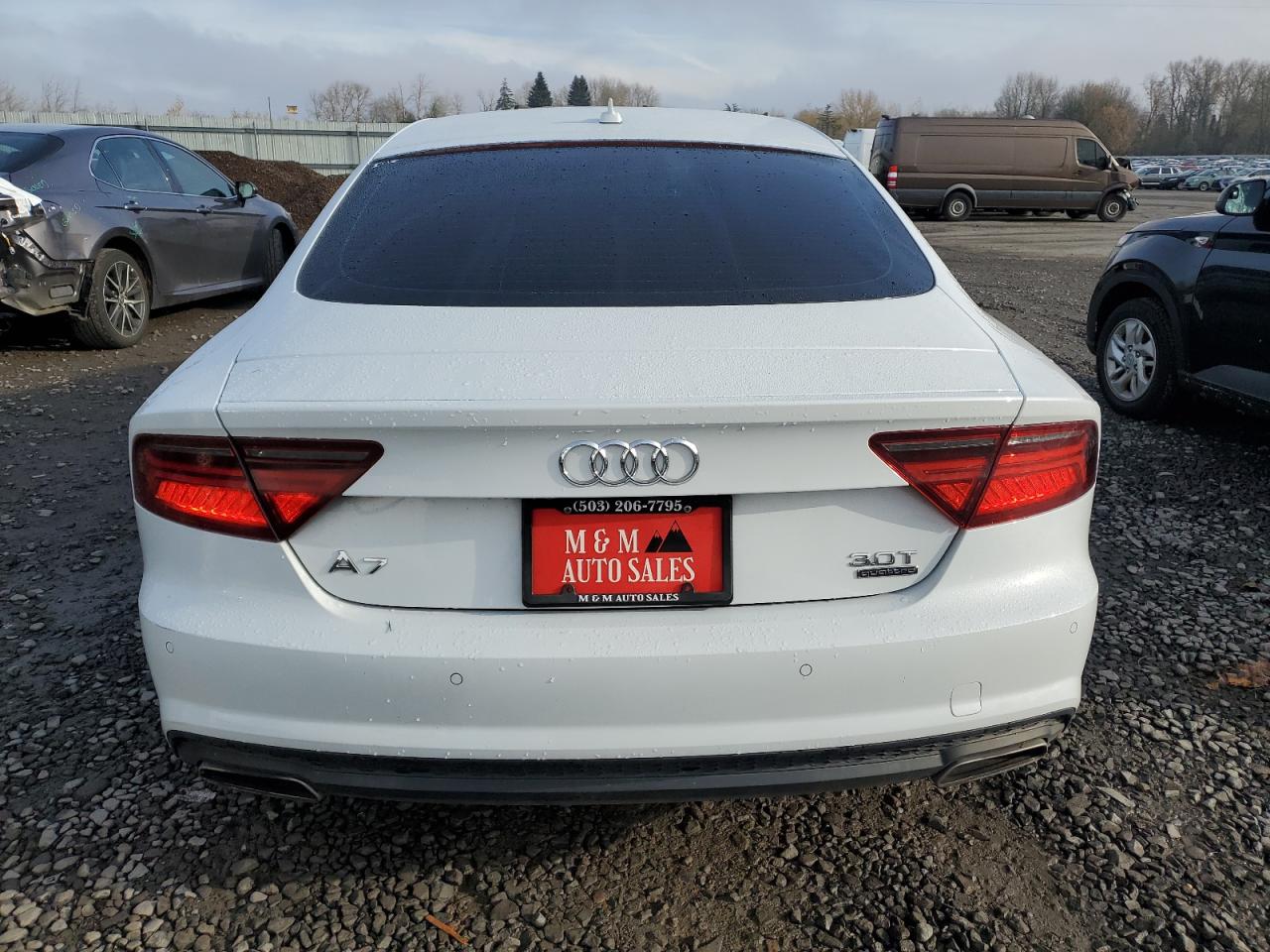 2016 Audi A7 VIN WAUWGAFCXGN160698 Copart auction photo, vandalism / front end damage thumbnail 6