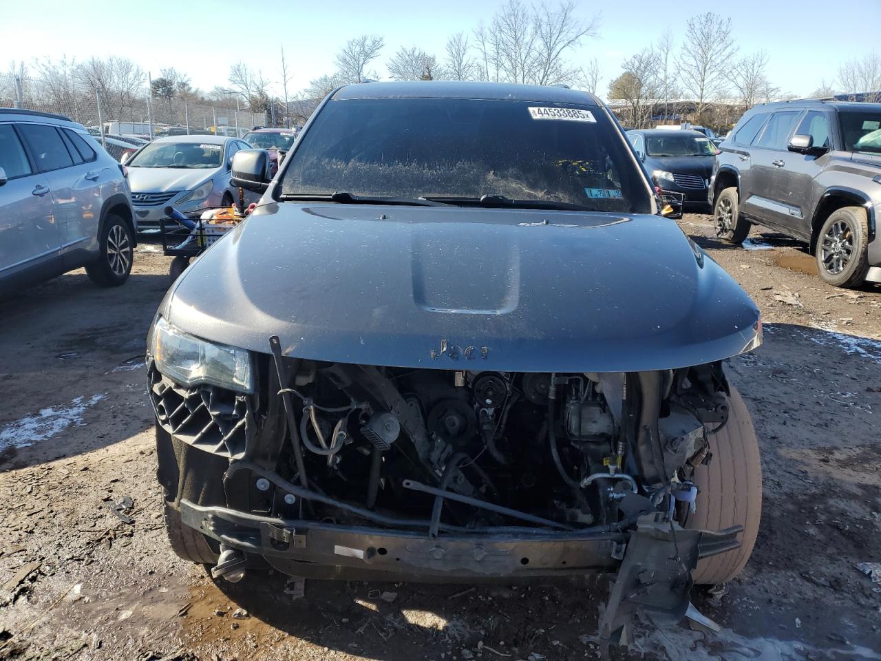2017 Jeep Grand Cherokee VIN 1C4RJFAG2HC924968 Copart auction photo, front end damage thumbnail 5