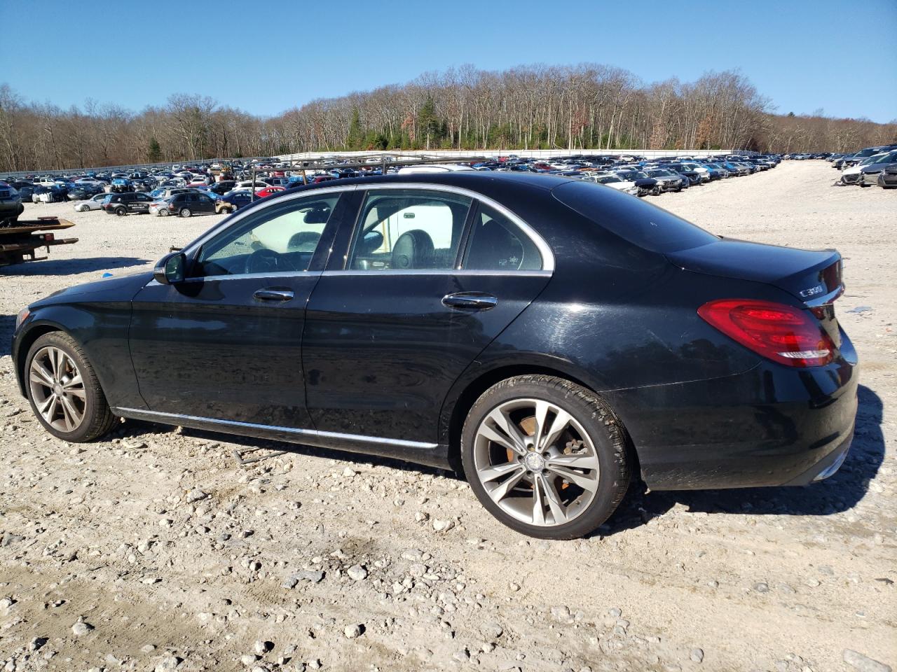 2017 Mercedes-Benz C-klasse VIN 55SWF4KB4HU184627 Copart auction photo, front end / side damage thumbnail 2