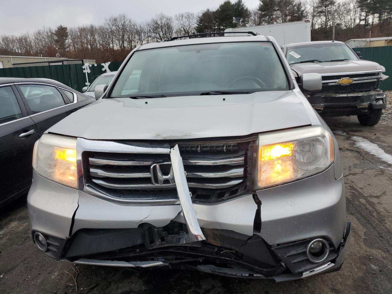 2014 Honda Pilot VIN 5FNYF4H56EB045011 Copart auction photo, front end damage thumbnail 5