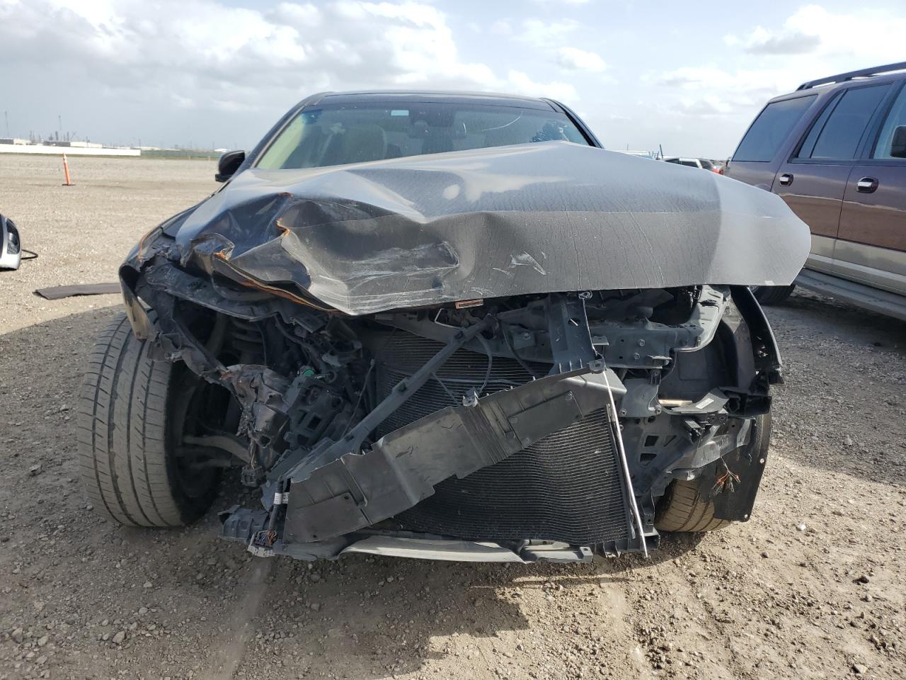 2017 Genesis G80 VIN KMHGN4JE7HU168820 Copart auction photo, front end damage thumbnail 5