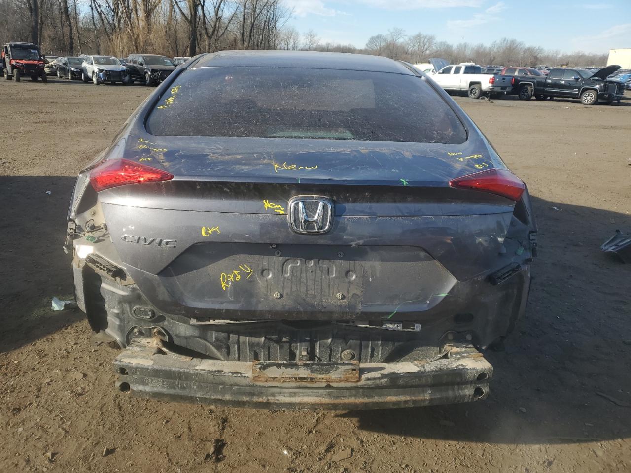 2017 Honda Civic VIN 19XFC2F58HE225110 Copart auction photo, rear end damage thumbnail 6