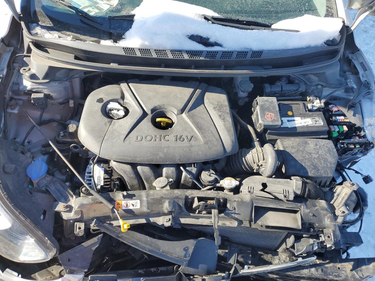 2014 Hyundai Elantra VIN 5NPDH4AE3EH459822 Copart auction photo, front end damage thumbnail 12