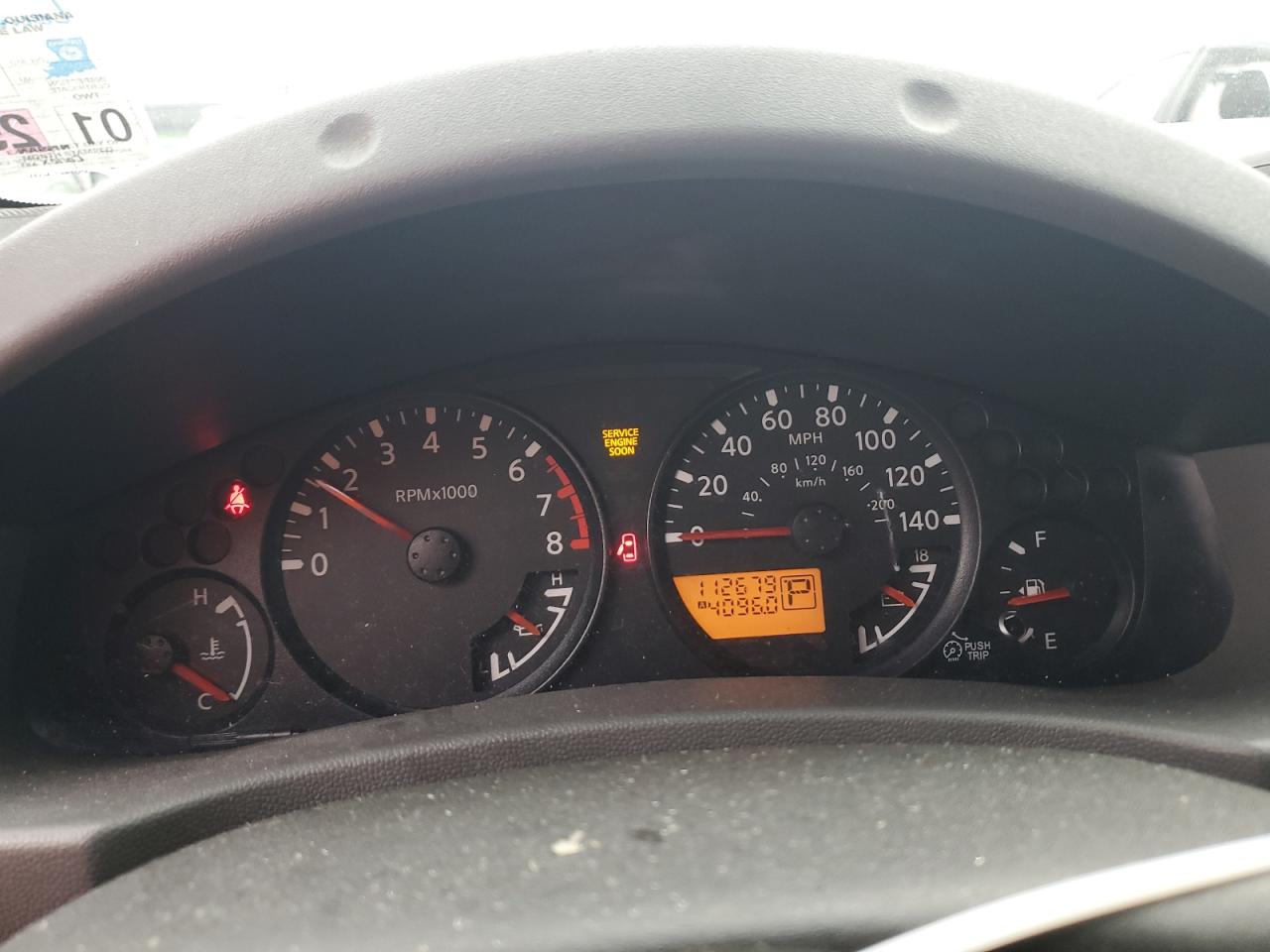 2008 Nissan XTerra VIN 5N1AN08U98C507174 Copart auction photo, all over damage thumbnail 9
