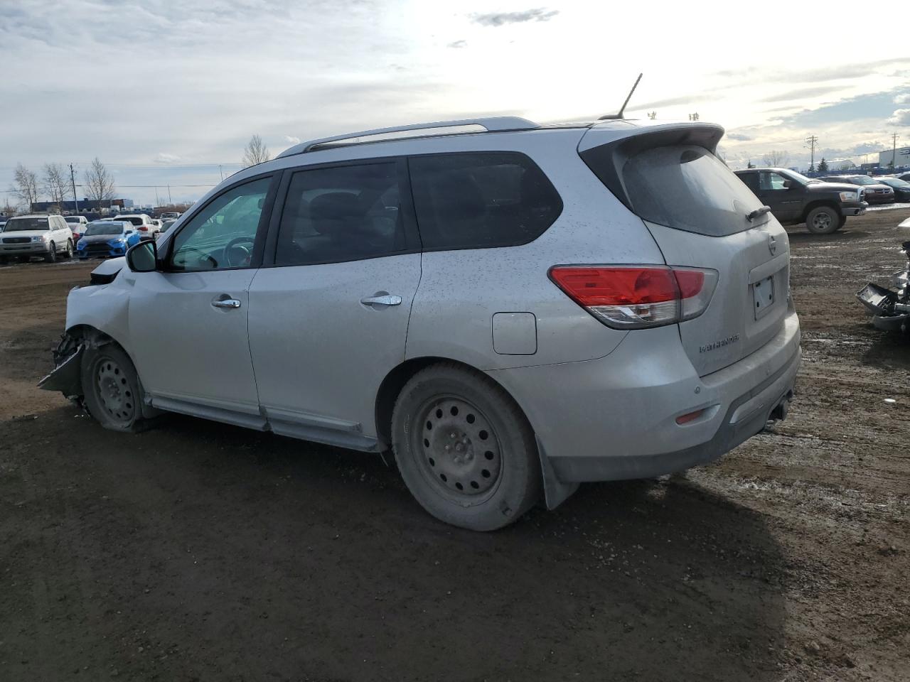 2014 Nissan Pathfinder VIN 5N1AR2MM7EC724479 Copart auction photo, front end / undercarriage damage thumbnail 2