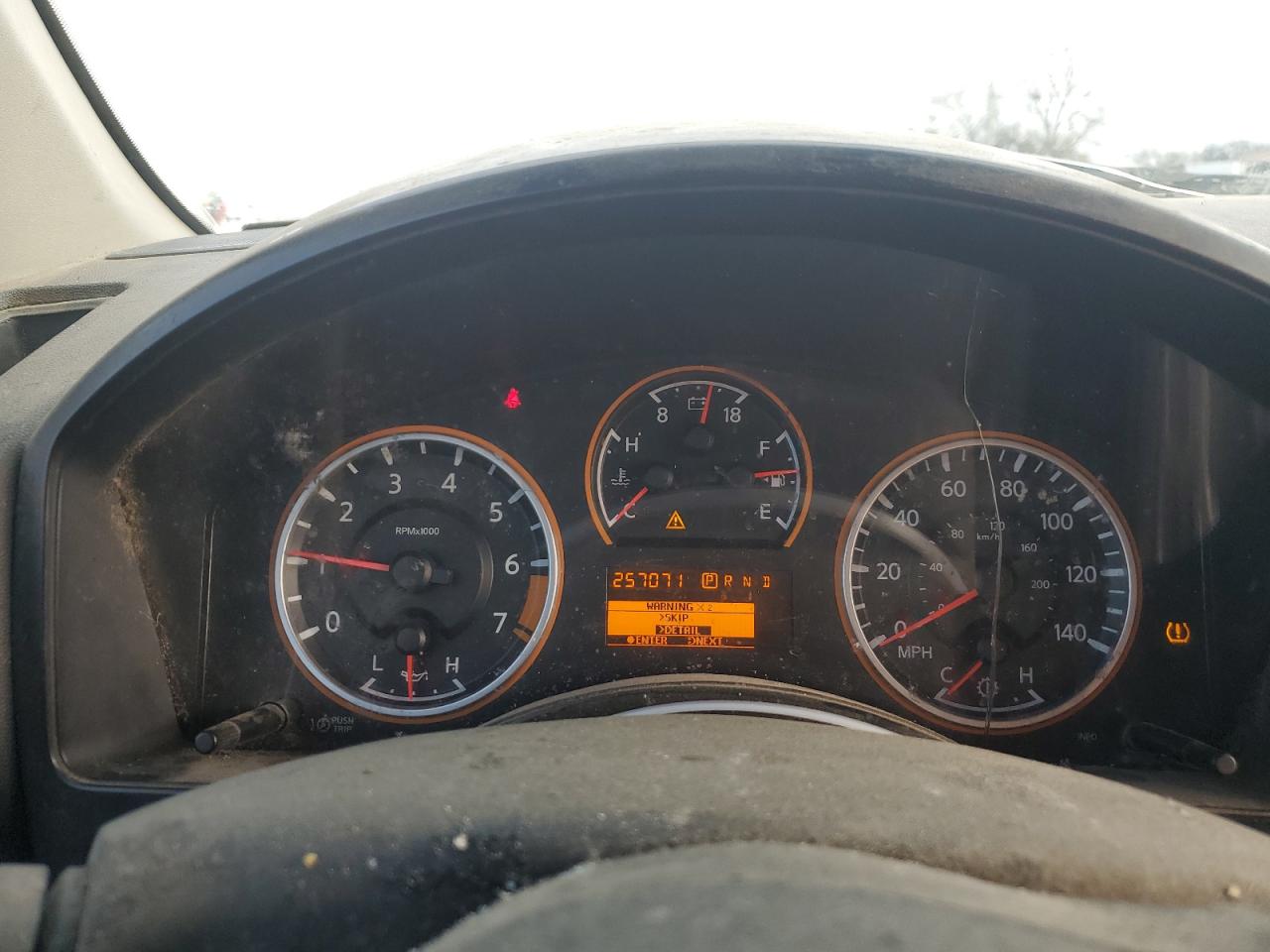 2012 Nissan Titan VIN 1N6BA0ED3CN305563 Copart auction photo, front end / rear end damage thumbnail 9