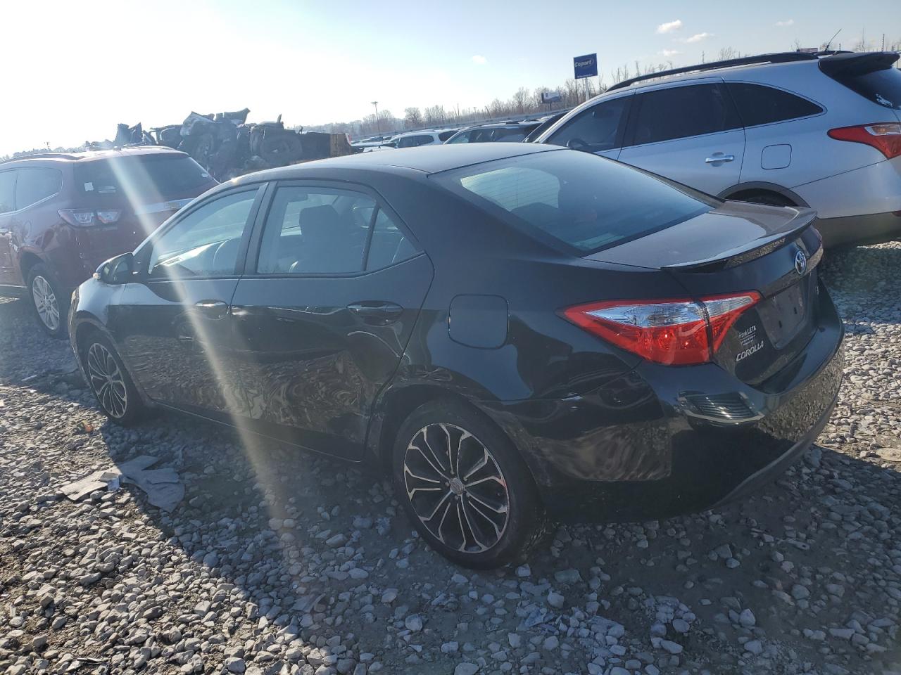 2015 Toyota Corolla VIN 2T1BURHE5FC239964 Copart auction photo, side damage thumbnail 2
