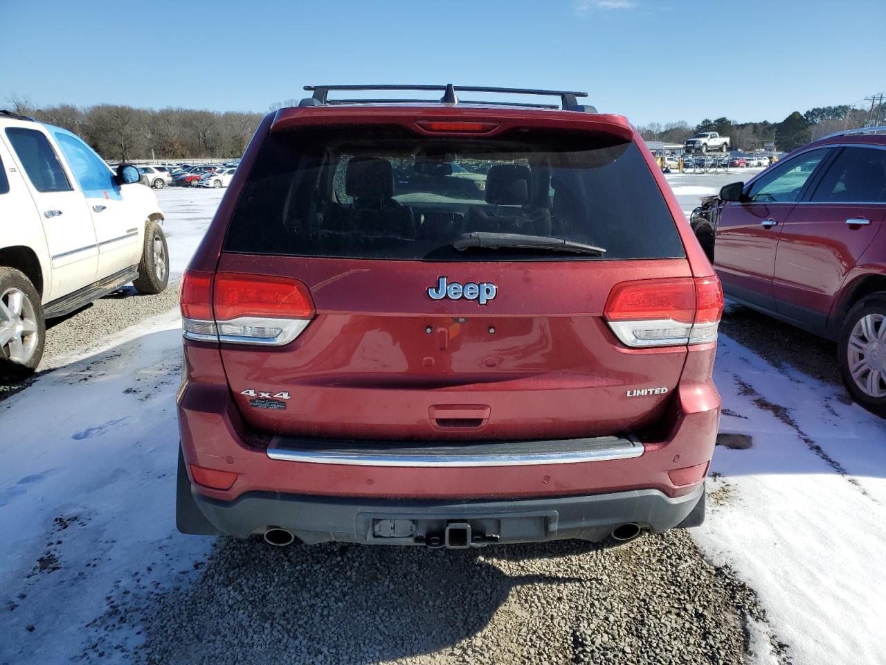 2014 Jeep Grand Cherokee VIN 1C4RJFBGXEC112702 Copart auction photo, front end / side damage thumbnail 6