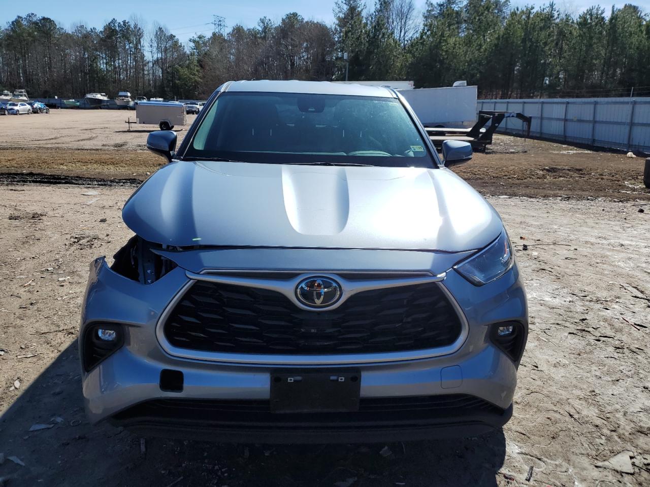 2023 Toyota Highlander VIN 5TDKDRAH8PS008022 Copart auction photo, front end / undercarriage damage thumbnail 5