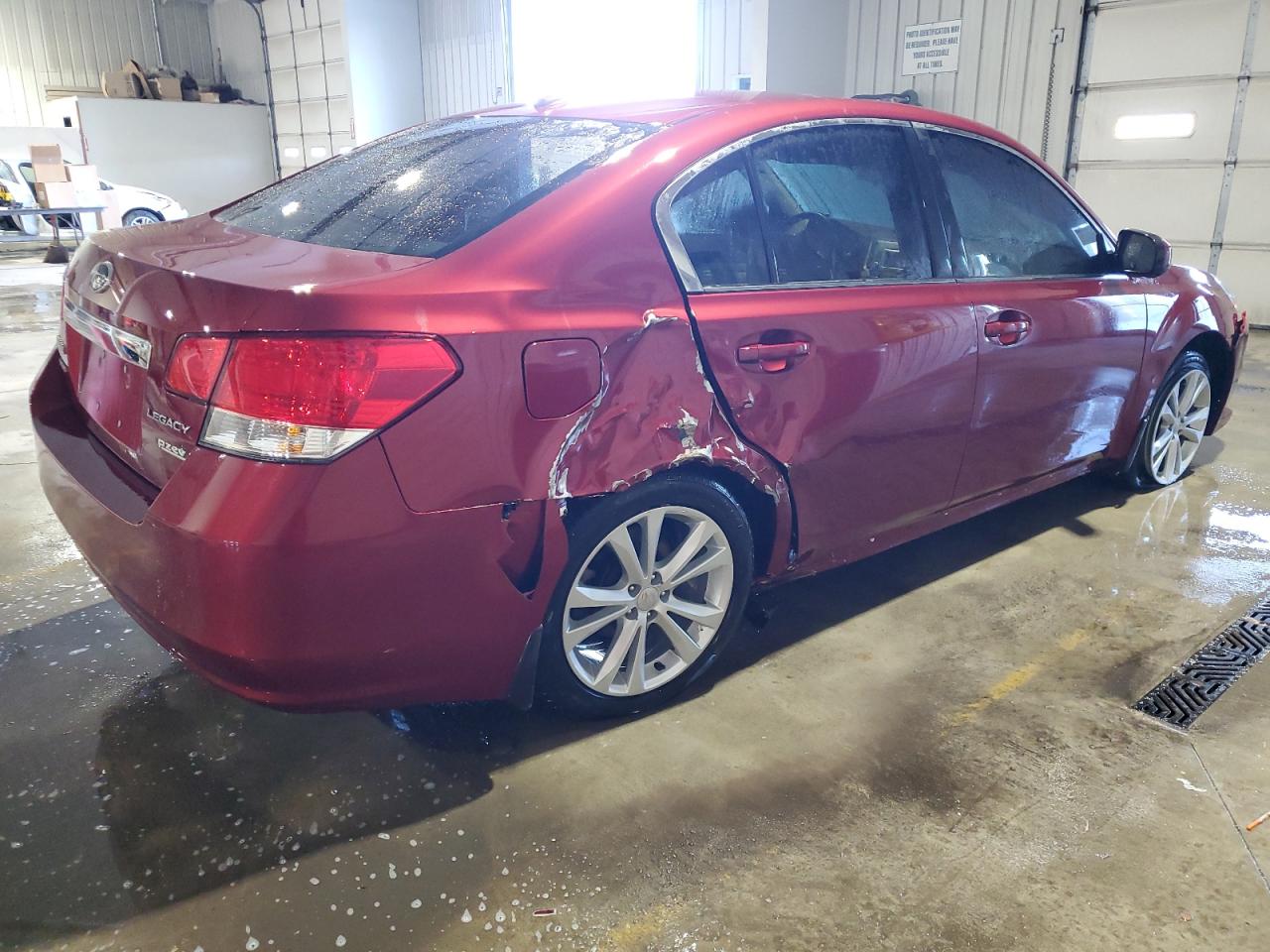 2014 Subaru Legacy VIN 4S3BMBC65E3019075 Copart auction photo, side / undercarriage damage thumbnail 3