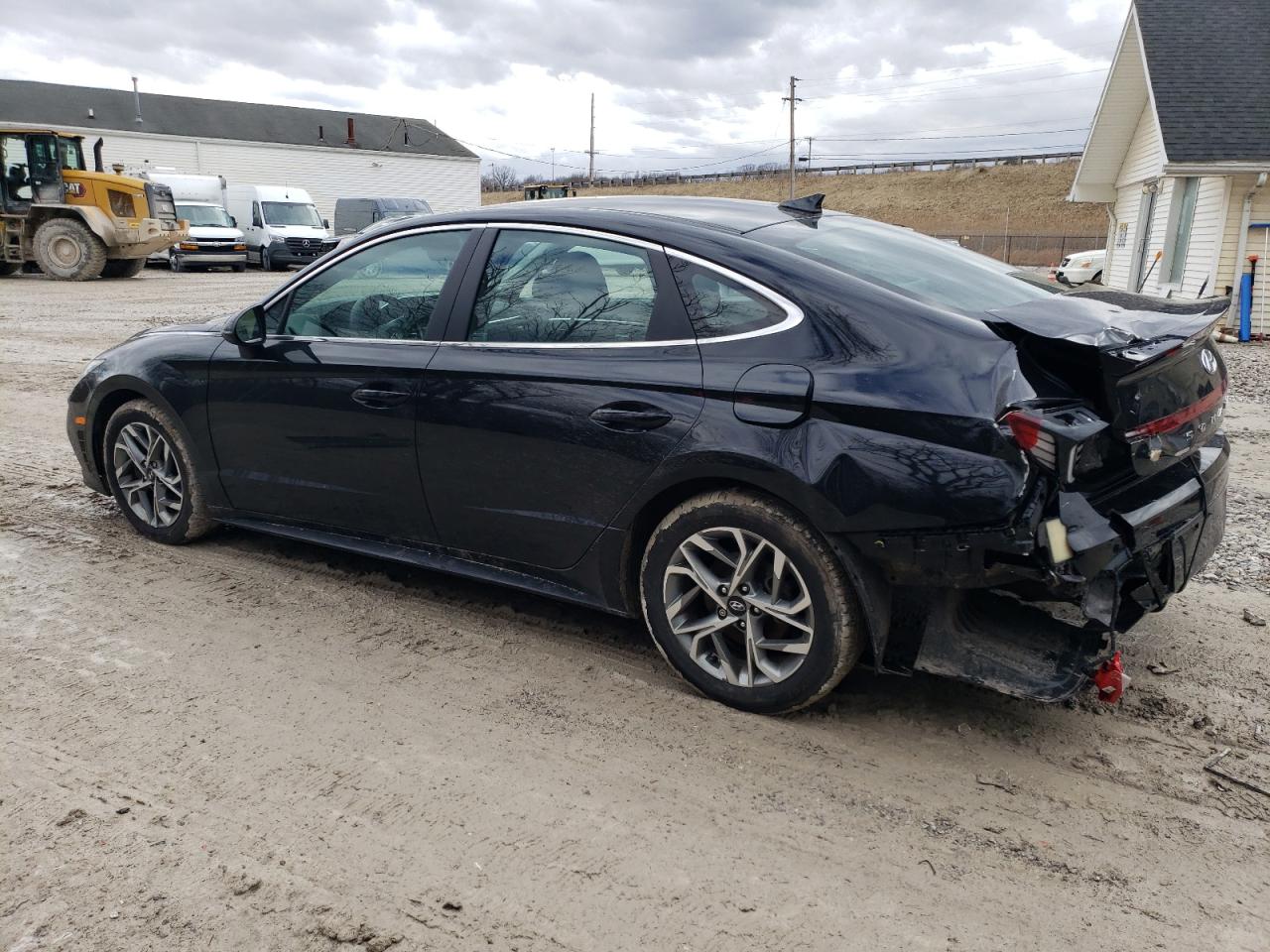 2021 Hyundai Sonata VIN 5NPEL4JA6MH066752 Copart auction photo, front end / rear end damage thumbnail 2